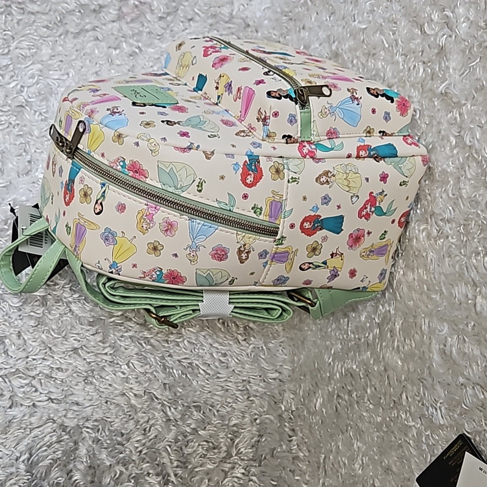 Loungefly Disney Princesses mini backpack and zip coin cardholder - Picture 10 of 12
